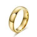 Aliança de Aço Inoxidável Dourado e Prata para Casamento ou Namoro