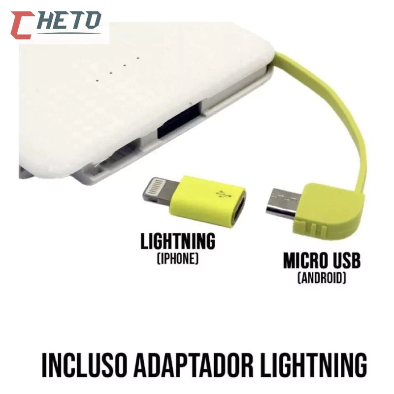 Carregador Portátil 10.000mAh Pineng com Conector iPhone/V8 (Power Bank)
