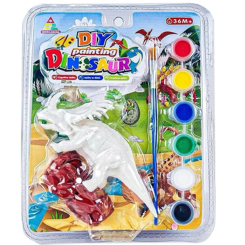 Dinossauro para Pintar: Dino Painter com Guache para Crianças
