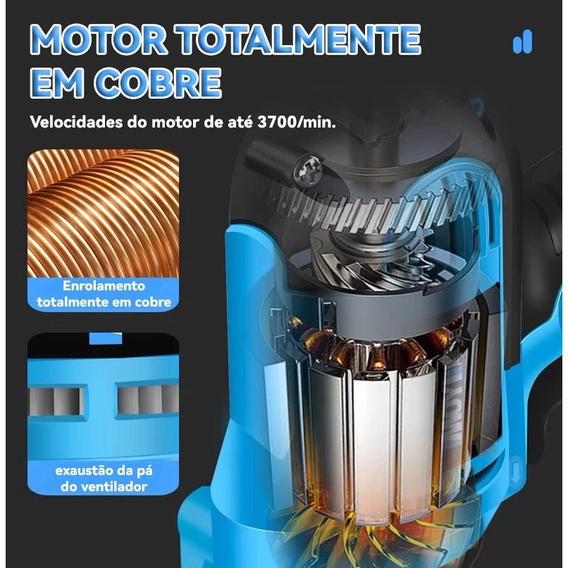 Lixadeira Multi Funções 800W 6 Velocidades Completa - 110V/220V