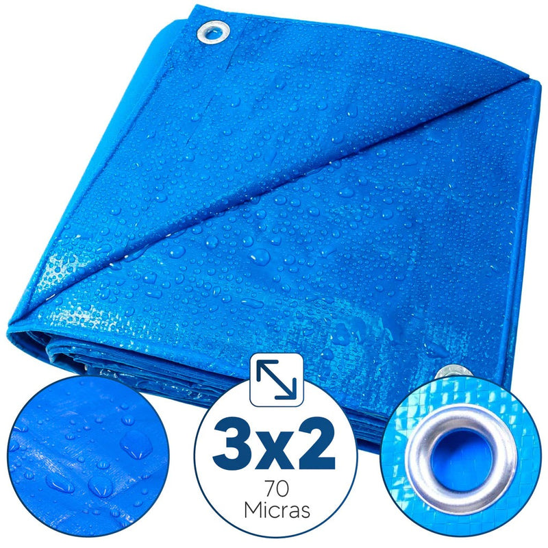 Lona Plástica Impermeável Azul 3x2m: Proteção e Cobertura