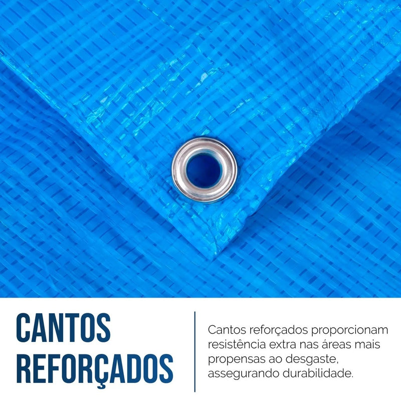 Lona Plástica Impermeável Azul 3x2m: Proteção e Cobertura