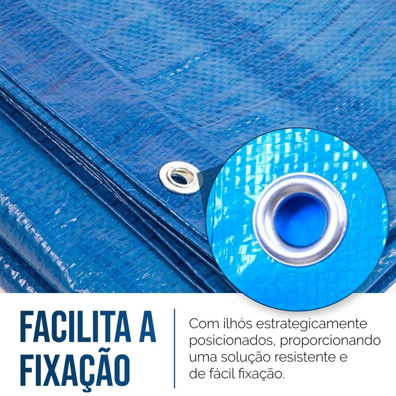 Lona Plástica Impermeável Azul 3x2m: Proteção e Cobertura