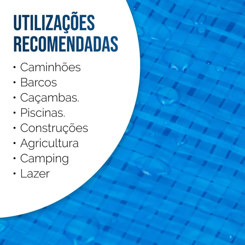 Lona Plástica Impermeável Azul 3x2m: Proteção e Cobertura