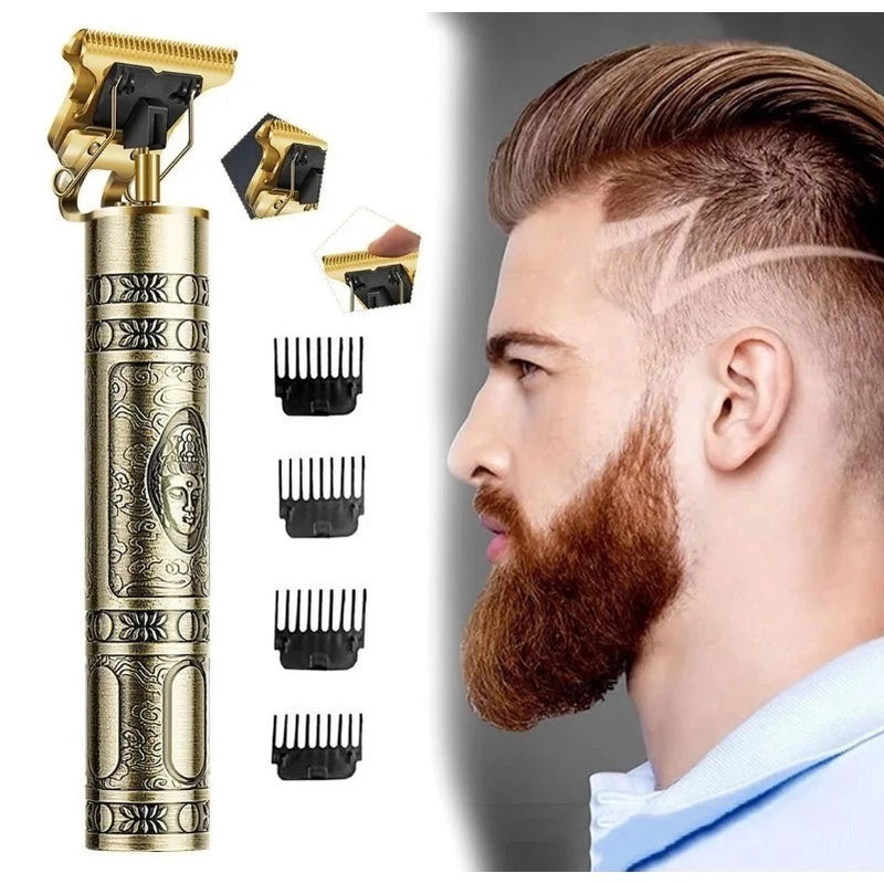 Máquina de Cortar Cabelo e Barba Profissional com LED Digital