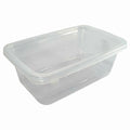 Kit 10 Potes Transparentes 500ml - Marmitas Fitness e Organizador de Alimentos