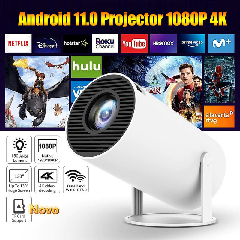 Projetor 4K HD HY300 Pro Magcubic: 150 Polegadas de Imagem Nítida