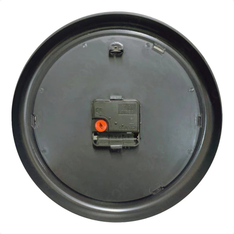 Relógio de Parede Preto Tradicional para Cozinha e Sala