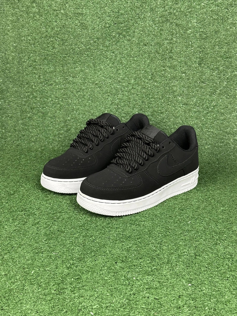 Nike Air Force 1 Nobuck Rope Lace (Preto)