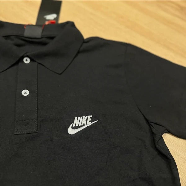Camisa Gola Polo Nike Algodão (Preta)