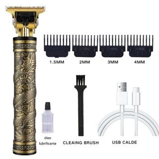 Máquina de Cortar Cabelo e Barba Profissional com LED Digital